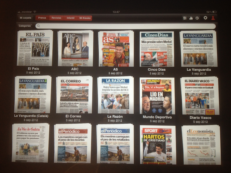 En la imagen, el kiosko digital "kiosko y mas"